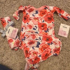 Newborn Gown and Swaddle set